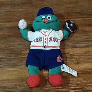 Vintage 1999 Boston Red Sox Mascot Wally Green Monster Plush Bean Bag All-Star